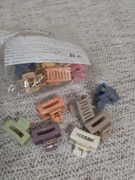 Other - Set of Pastel Mini Hair Claws 20 Pc - Multicolor